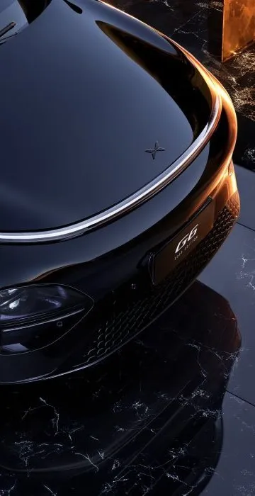Detalle del frontal y la barra de luz del XPENG G6