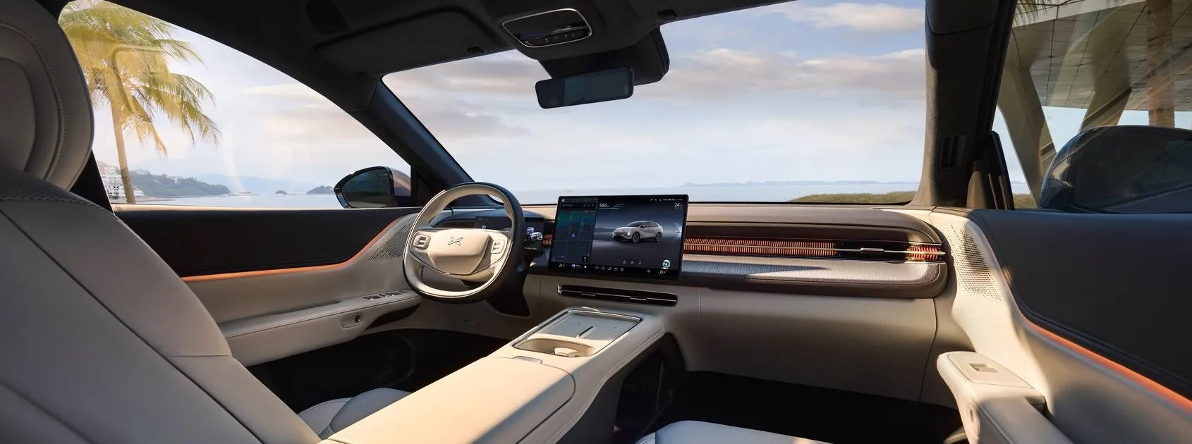 Interior y tablero del XPENG G6