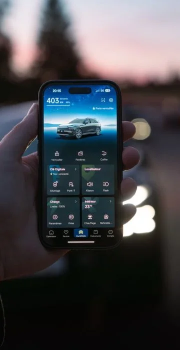 XPENG App con el estado del XPENG G9